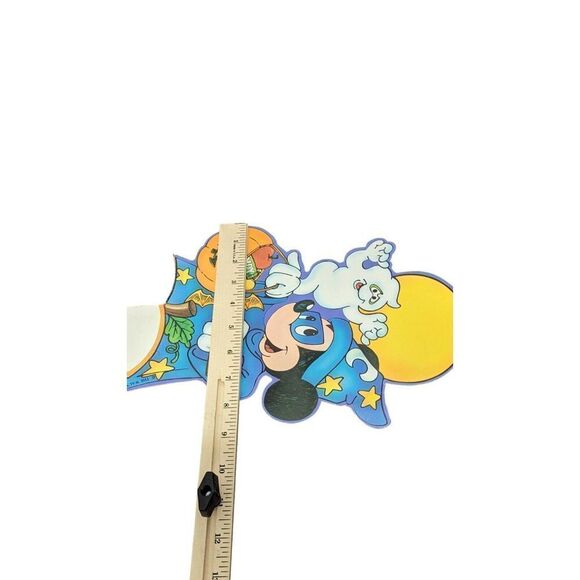 80s Mickey Mouse Trick Or Treat Halloween Decor Honeycomb Tissue Centerpiece H - Picture 2 of 7